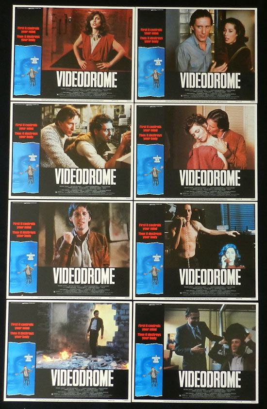 VIDEODROME 1983 David Cronenberg HORROR Lobby Card set