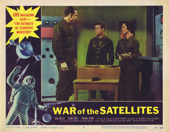 WAR OF THE SATELLITES Lobby Card 5 1958 Science Fiction Sci Fi