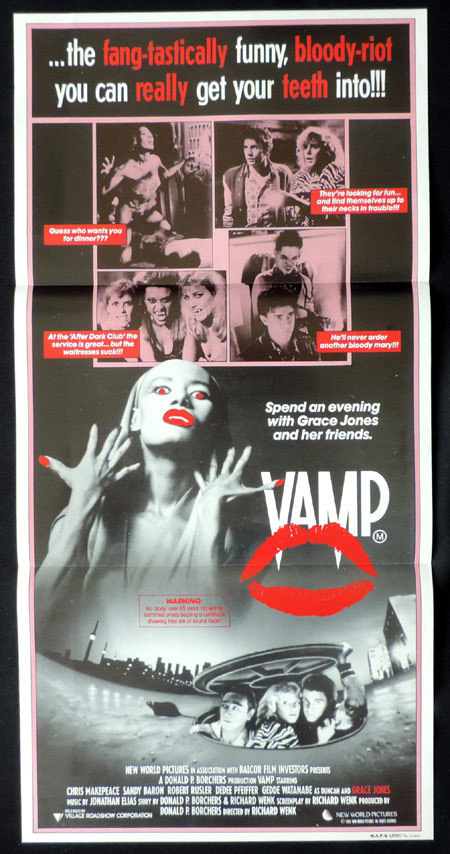 VAMP Original Daybill poster 1986 Grace Jones VAMPIRE