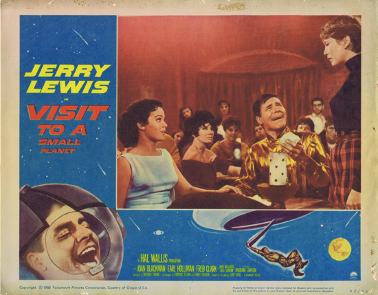 VISIT TO A SMALL PLANET Lobby Card 1 Jerry Lewis