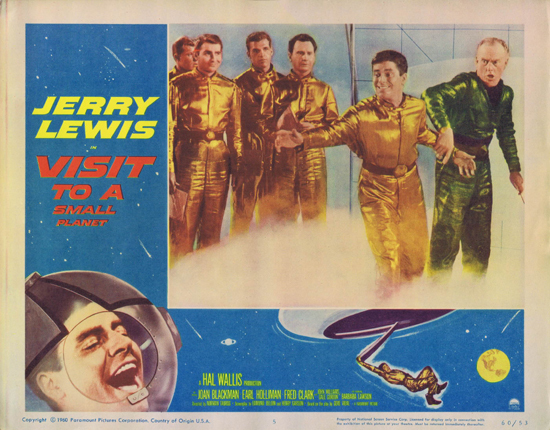 VISIT TO A SMALL PLANET Lobby Card 5 Jerry Lewis