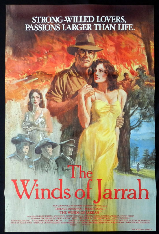 WINDS OF JARRAH Movie poster 1983 Steve Bisley Australian Cinema US One sheet