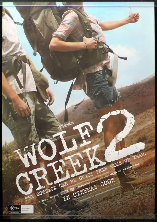 WOLF CREEK 2 Original Movie Poster 2013 John Jarratt Australian one sheet Advance
