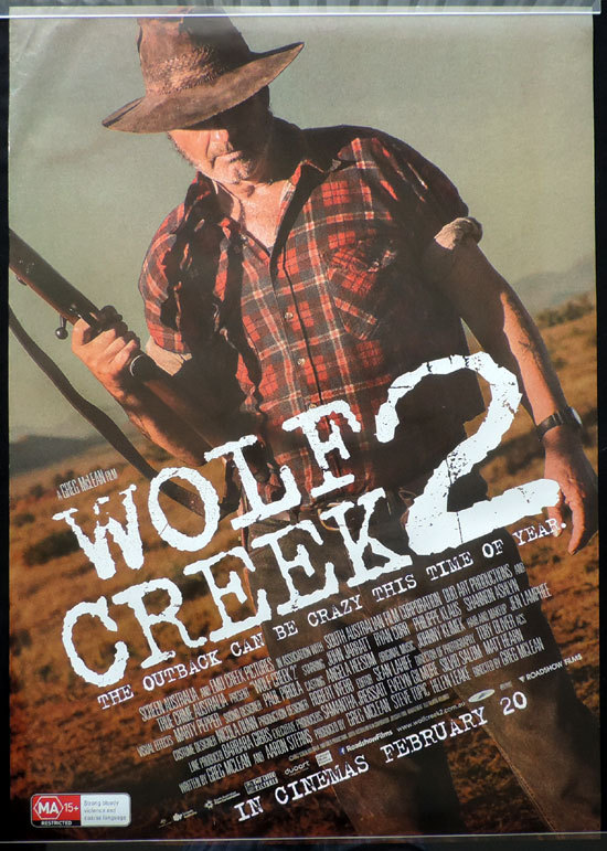 WOLF CREEK 2 Original Movie Poster 2013 John Jarratt Australian one sheet