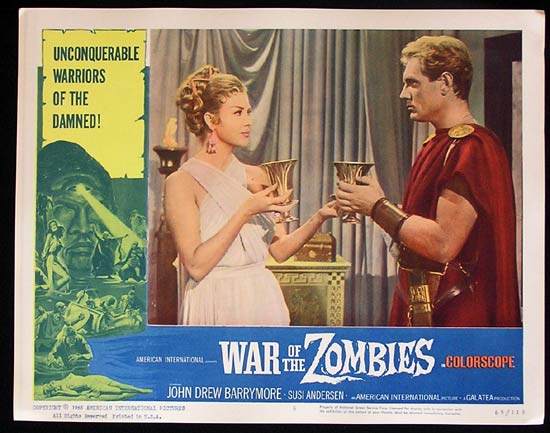 WAR OF THE ZOMBIES 1965 John Drew Barrymore Lobby card 6