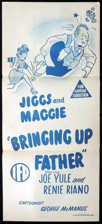 BRINGING UP FATHER Daybill Movie poster Jiggs and Maggie