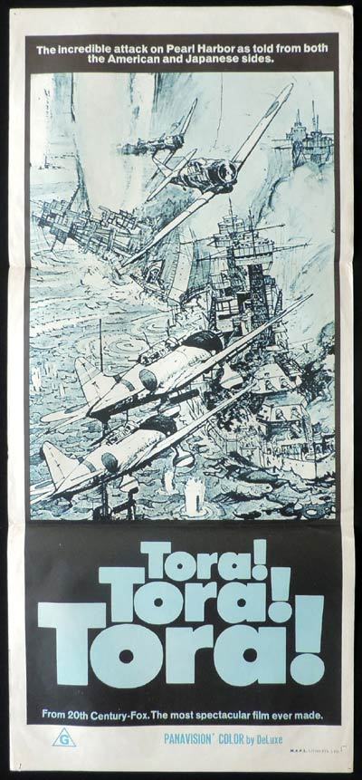 TORA TORA TORA Original Daybill Movie Poster Attack on Pearl Habor