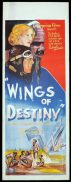 WINGS OF DESTINY Long Daybill Movie poster 1940 Rupert Kathner
