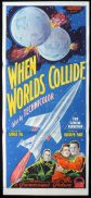 WHEN WORLD'S COLLIDE Daybill Movie Poster 1951 Science Fiction Sci Fi  Worlds