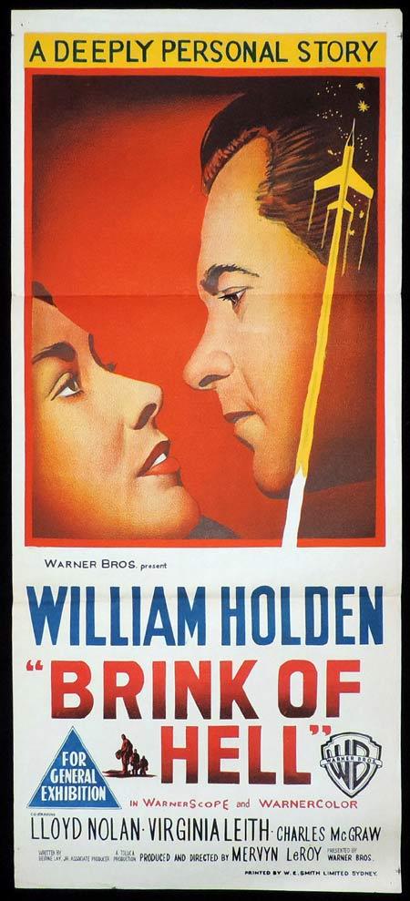 BRINK OF HELL Original Daybill Movie Poster TOWARD THE UNKNOWN William Holden