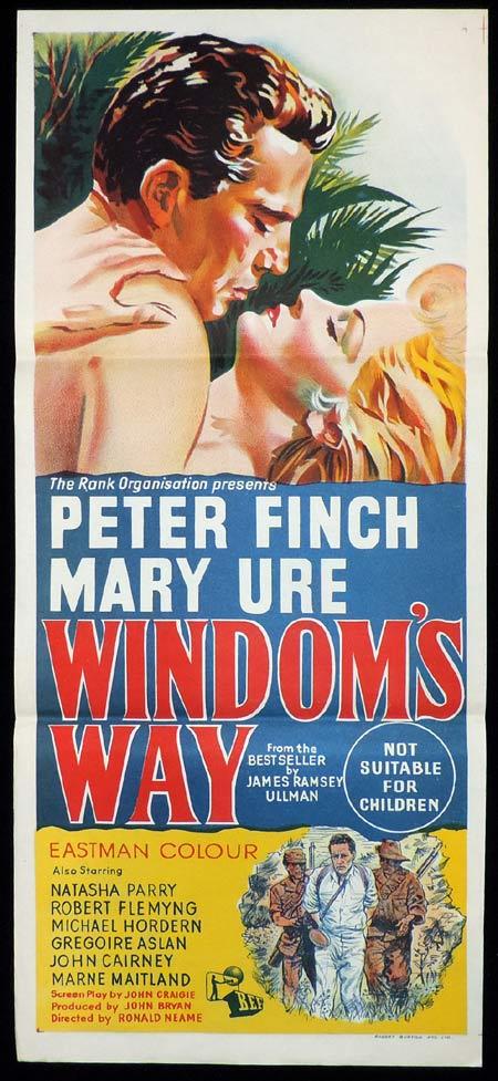 WINDOMS WAY Original Daybill Movie Poster Peter Finch