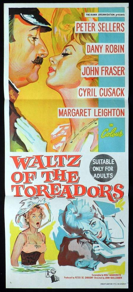 WALTZ OF THE TOREADORS Original Daybill Movie Poster Peter Sellers