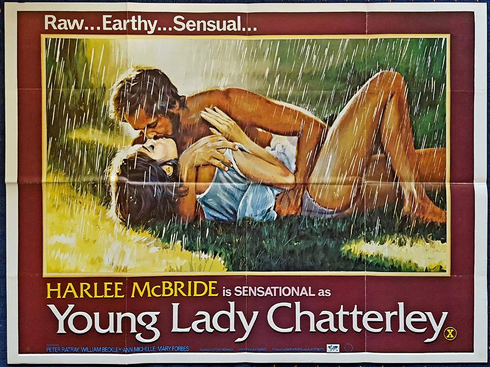 YOUNG LADY CHATTERLEY British Quad Movie poster Harlee McBride