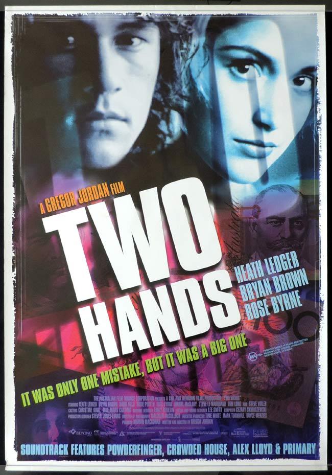 TWO HANDS Rolled Australian One sheet Movie poster Heath Ledger