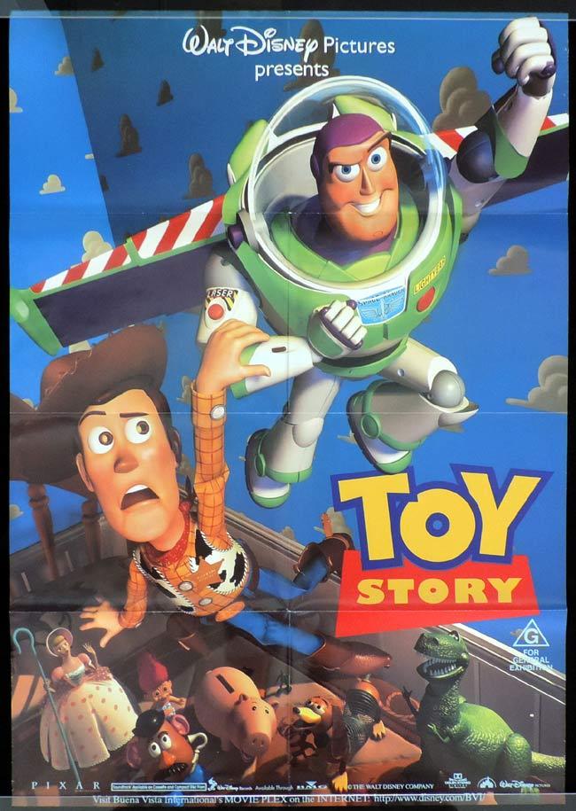 TOY STORY Original One Sheet Movie Poster DISNEY Buzz Lightyear
