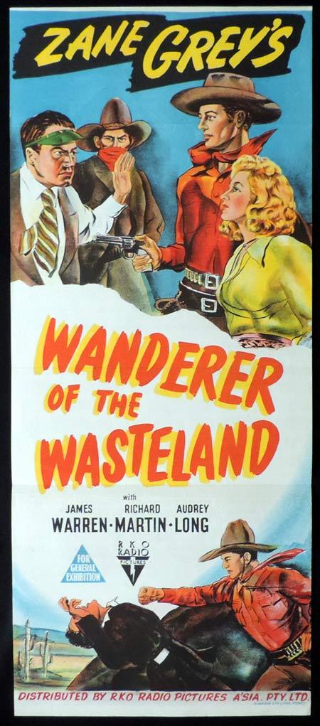 WANDERER OF THE WASTELAND Original Daybill Movie Poster Zane Grey RKO