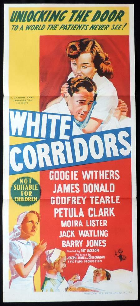 WHITE CORRIDORS Original Daybill Movie Poster Googie Withers