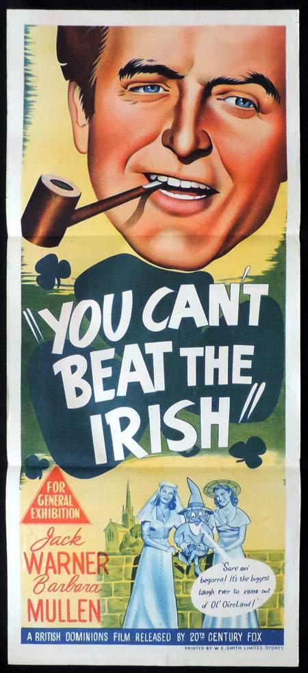 YOU CAN’T BEAT THE IRISH Original Daybill Movie Poster Jack Warner British Comedy