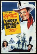 UNDER NEVADA SKIES Original One sheet Movie Poster ROY ROGERS George 'Gabby' Hayes