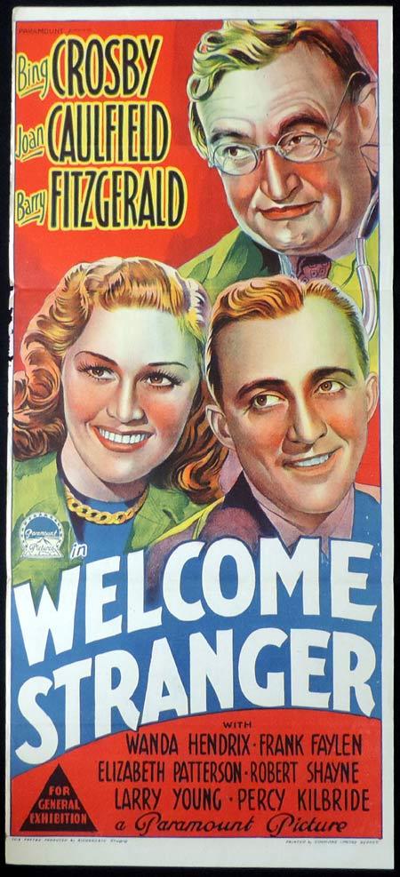 WELCOME STRANGER Original Daybill Movie Poster BING CROSBY Richardson Studio