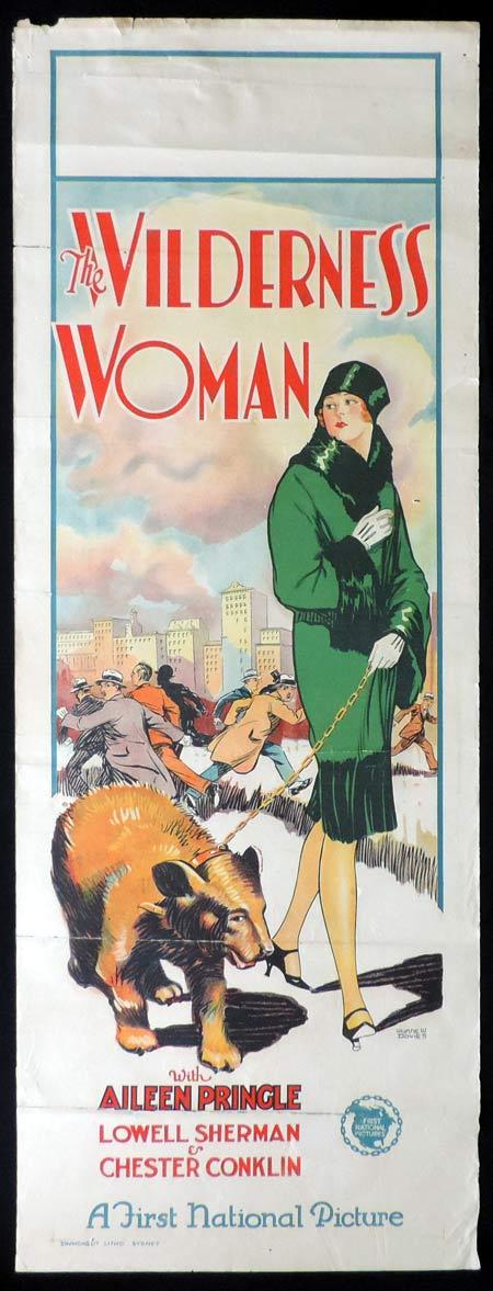 WILDERNESS WOMAN 1926 Original Daybill Movie Poster WYNNE W.DAVIES ART Richardson Studio Aileen Pringle Lowell Sherman Chester Conklin