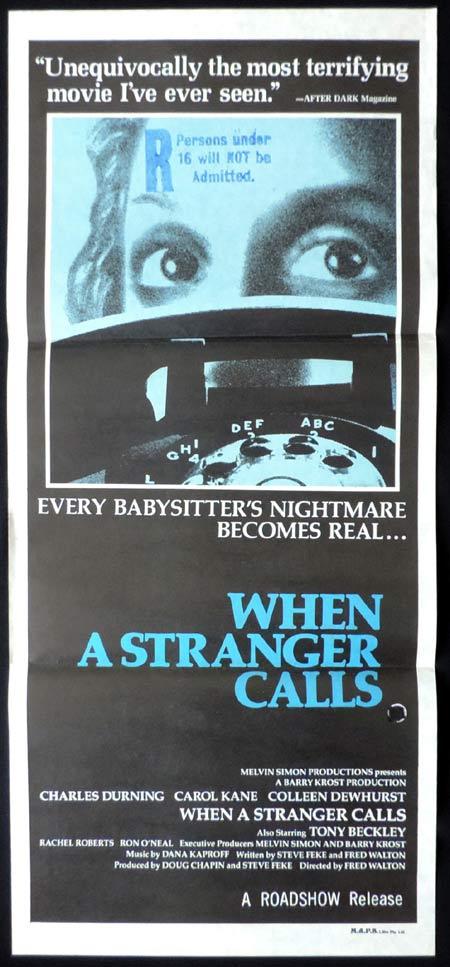 WHEN A STRANGER CALLS Original Daybill Movie Poster Carol Kane Charles Durning