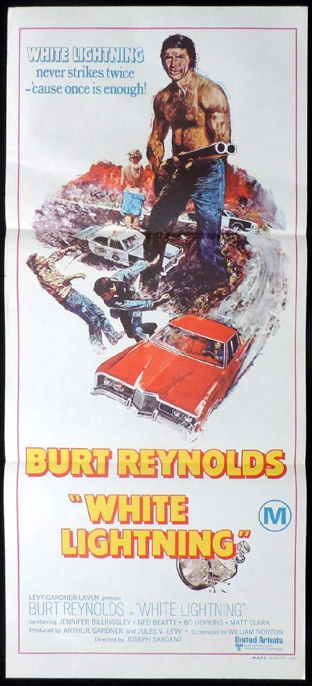 WHITE LIGHTNING Original Daybill Movie Poster Jennifer Billingsley Burt Reynolds