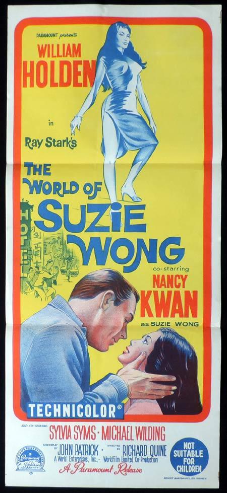 WORLD OF SUZIE WONG Daybill Movie Poster William Holden Nancy Kwan