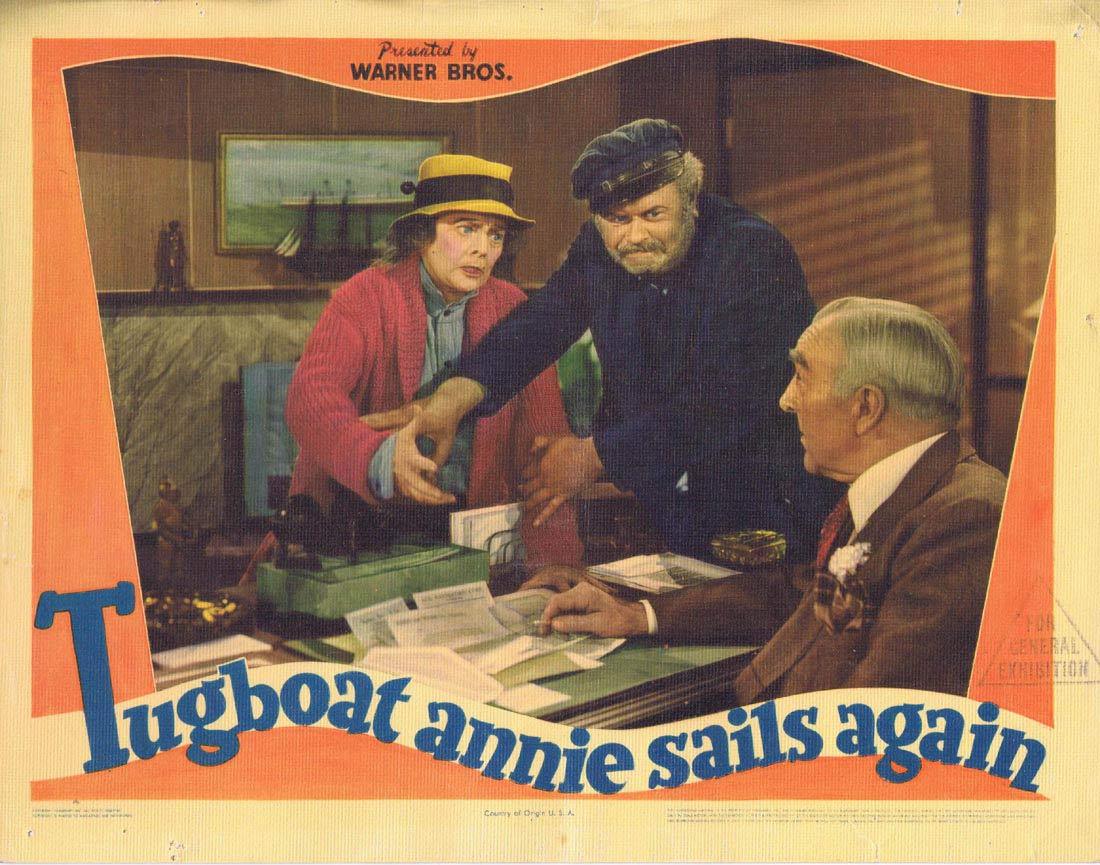 TUGBOAT ANNIE SAILS AGAIN Lobby Card 7 Marjorie Rambeau Alan Hale