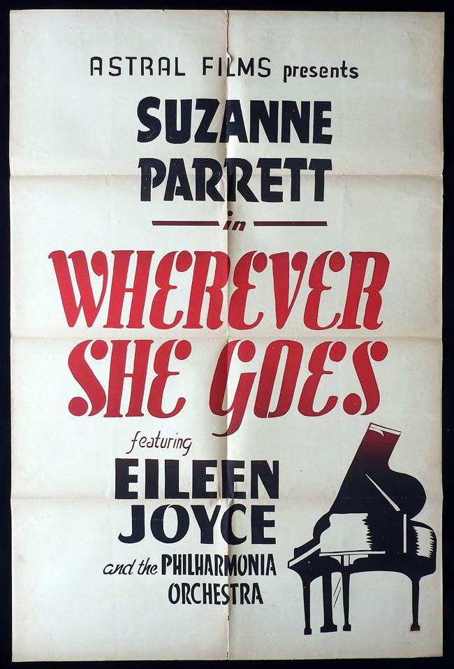 WHEREVER SHE GOES Original Canadian One sheet Movie Poster