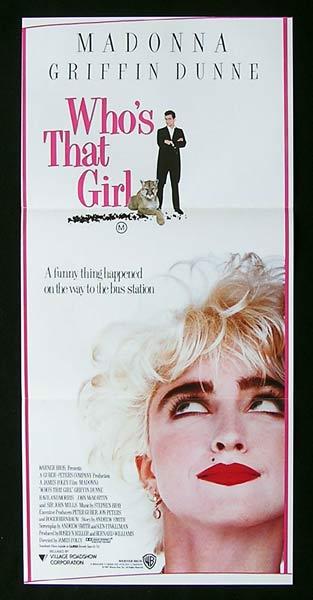 WHO’S THAT GIRL Original Daybill Movie Poster Griffin Dunne Madonna