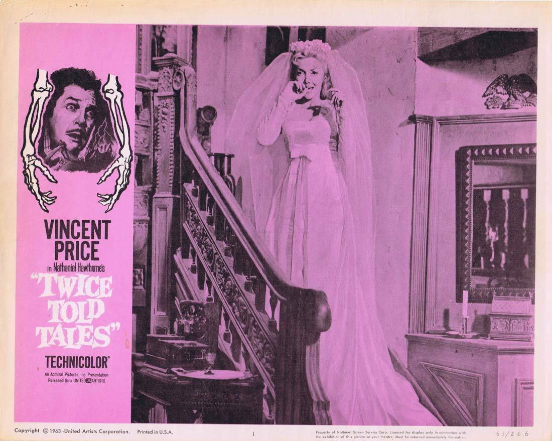 TWICE TOLD TALES Original Lobby Card 1 Vincent Price Sebastian Cabot Beverly Garland