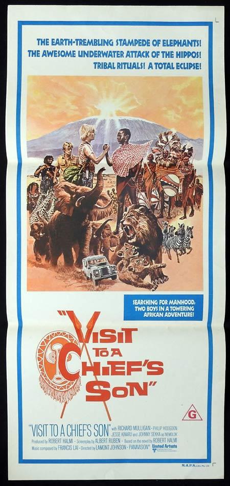 VISIT TO A CHIEF’S SON Original daybill Movie Poster Richard Mulligan