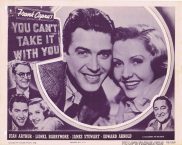 YOU CAN'T TAKE IT WITH YOU Vintage Lobby Card Jean Arthur Lionel Barrymore James Stewart 1948r