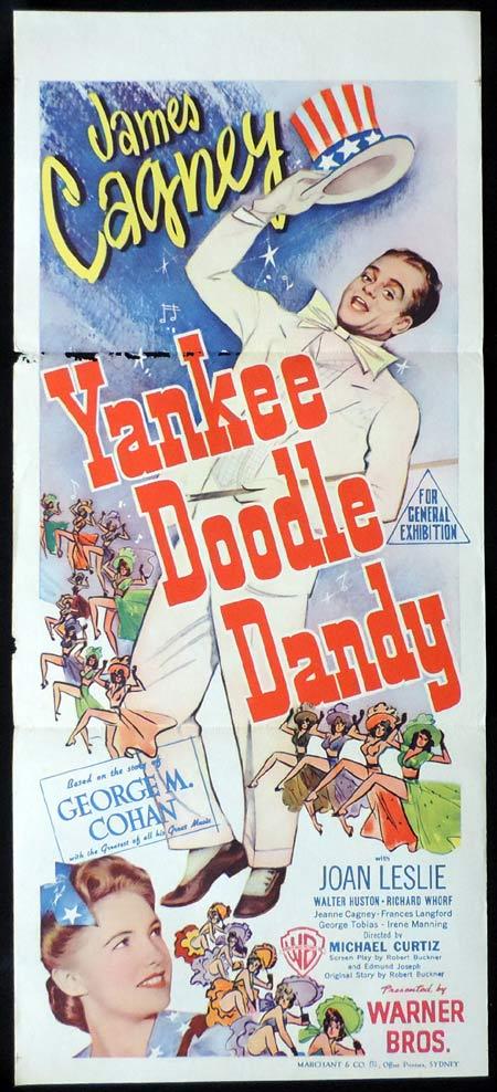 YANKEE DOODLE DANDY Original Daybill Movie Poster James Cagney Joan Leslie
