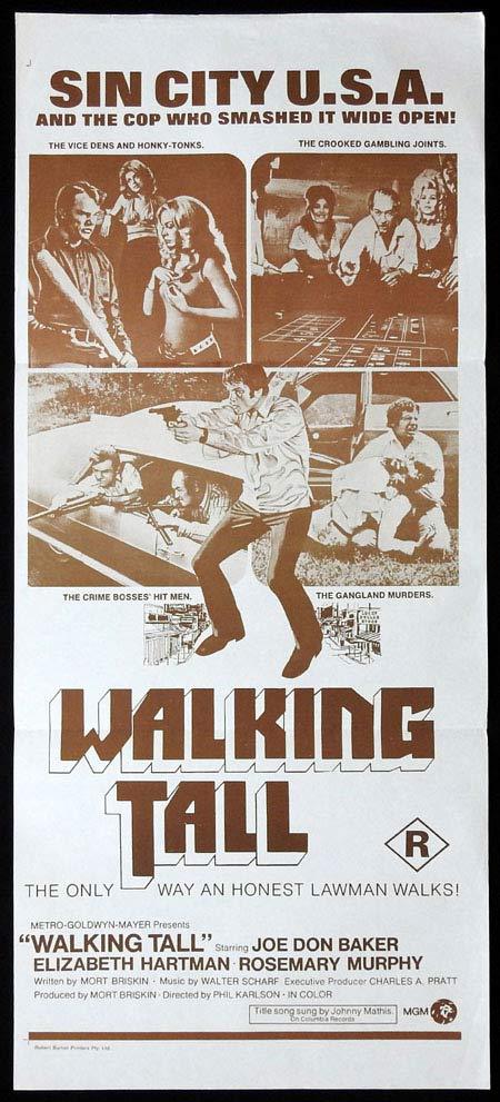 WALKING TALL Original Daybill Movie Poster Joe Don Baker Elizabeth Hartman