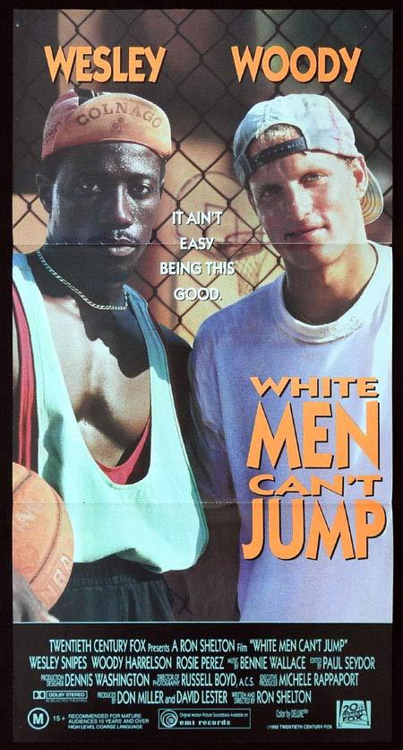 WHITE MEN CAN’T JUMP Original Daybill Movie Poster Wesley Snipes Woody Harrelson