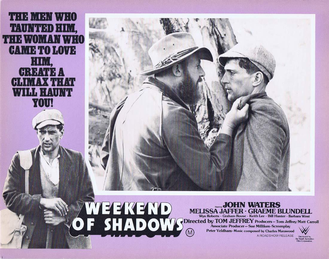 WEEKEND OF SHADOWS Original Lobby Card 5 John Waters Australian Film