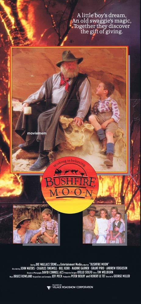 BUSHFIRE MOON Daybill Movie Poster 1987 Miracle Down Under George Miller
