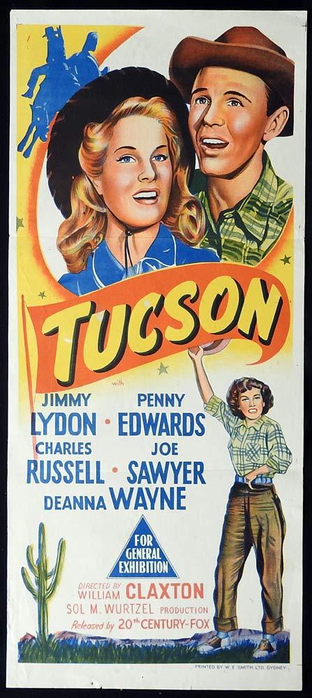 TUCSON Original Daybill Movie poster Jimmy Lydon Penny Edwards
