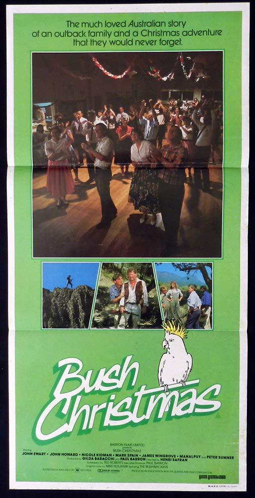 BUSH CHRISTMAS Original Daybill Movie Poster NICOLE KIDMAN John Ewart