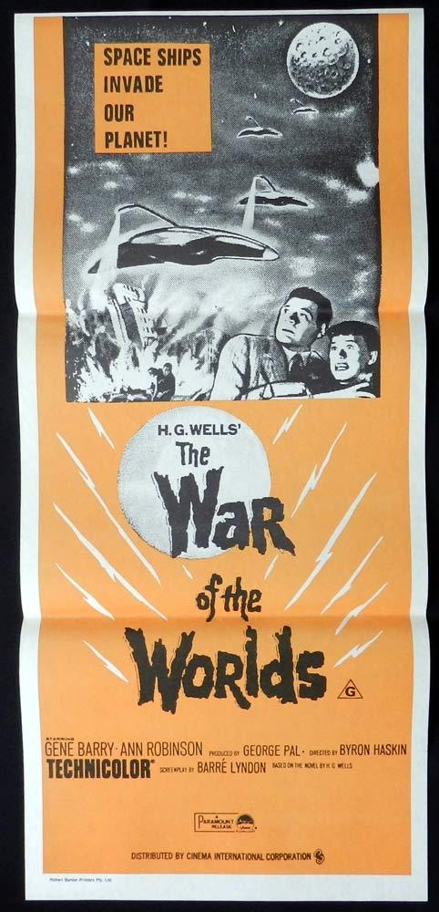 WAR OF THE WORLDS Original 1970sr Daybill Movie Poster