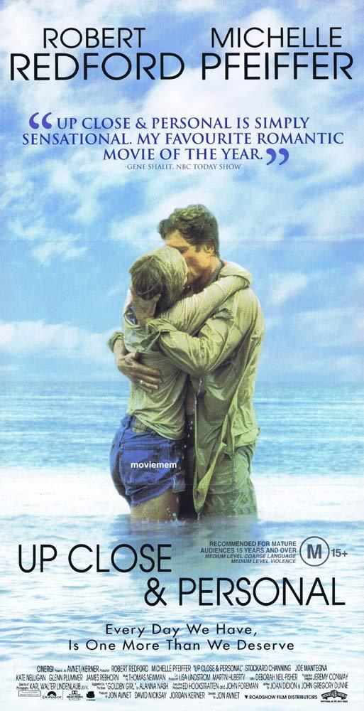 UP CLOSE & PERSONAL Original Daybill Movie Poster Robert Redford Michelle Pfeiffer