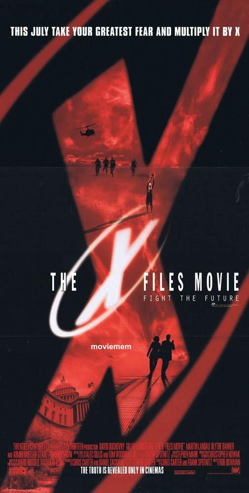 X FILES THE MOVIE Original Daybill Movie poster Gillian Anderson