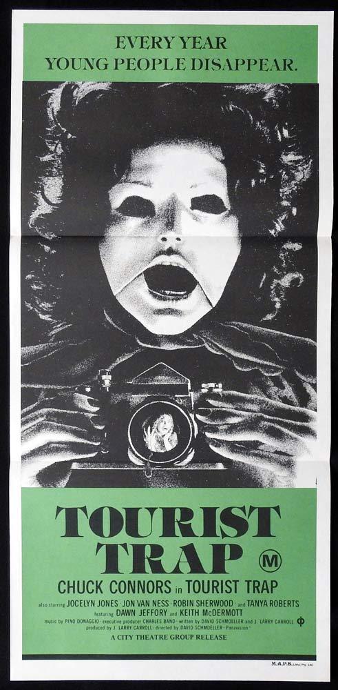 TOURIST TRAP Original Daybill Movie Poster Chuck Connors Jocelyn Jones