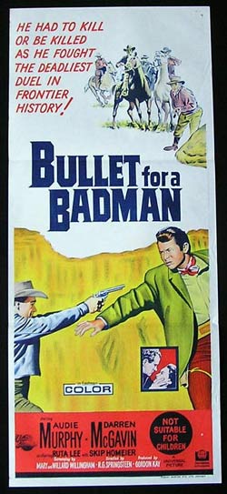BULLET FOR A BADMAN Daybill Movie Poster 1964 Audie Murphy