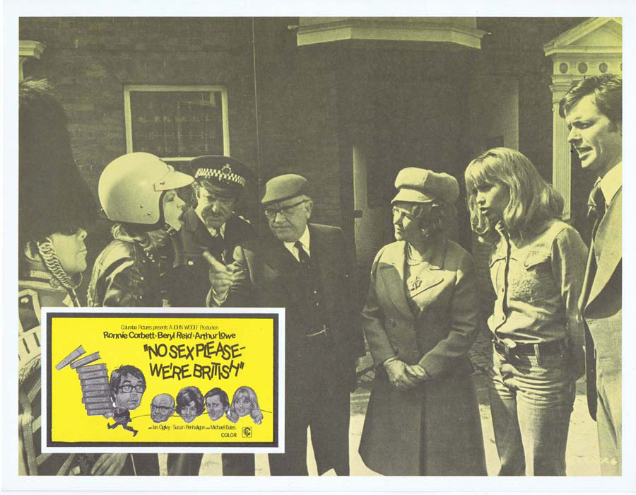 NO SEX PLEASE WE’RE BRITISH 1973 Lobby Card 4 Arthur Lowe