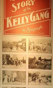 THE STORY OF THE KELLY GANG Original Daybill Movie poster on display image