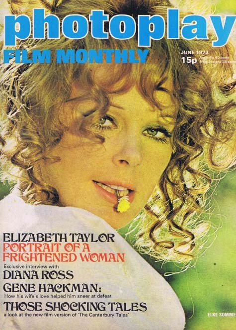 PHOTOPLAY Film Monthly Magazine June 1973 Elke Sommer cover