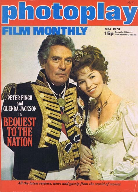 PHOTOPLAY Film Monthly Magazine May 1973 Peter Finch Glenda Jackson cover